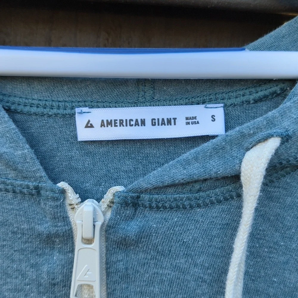 Pair of American Giant Lightweight Full Zip Hoodies - Picture 4 of 4